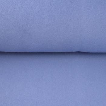 Baumwoll Fleece Uni Jeansblau